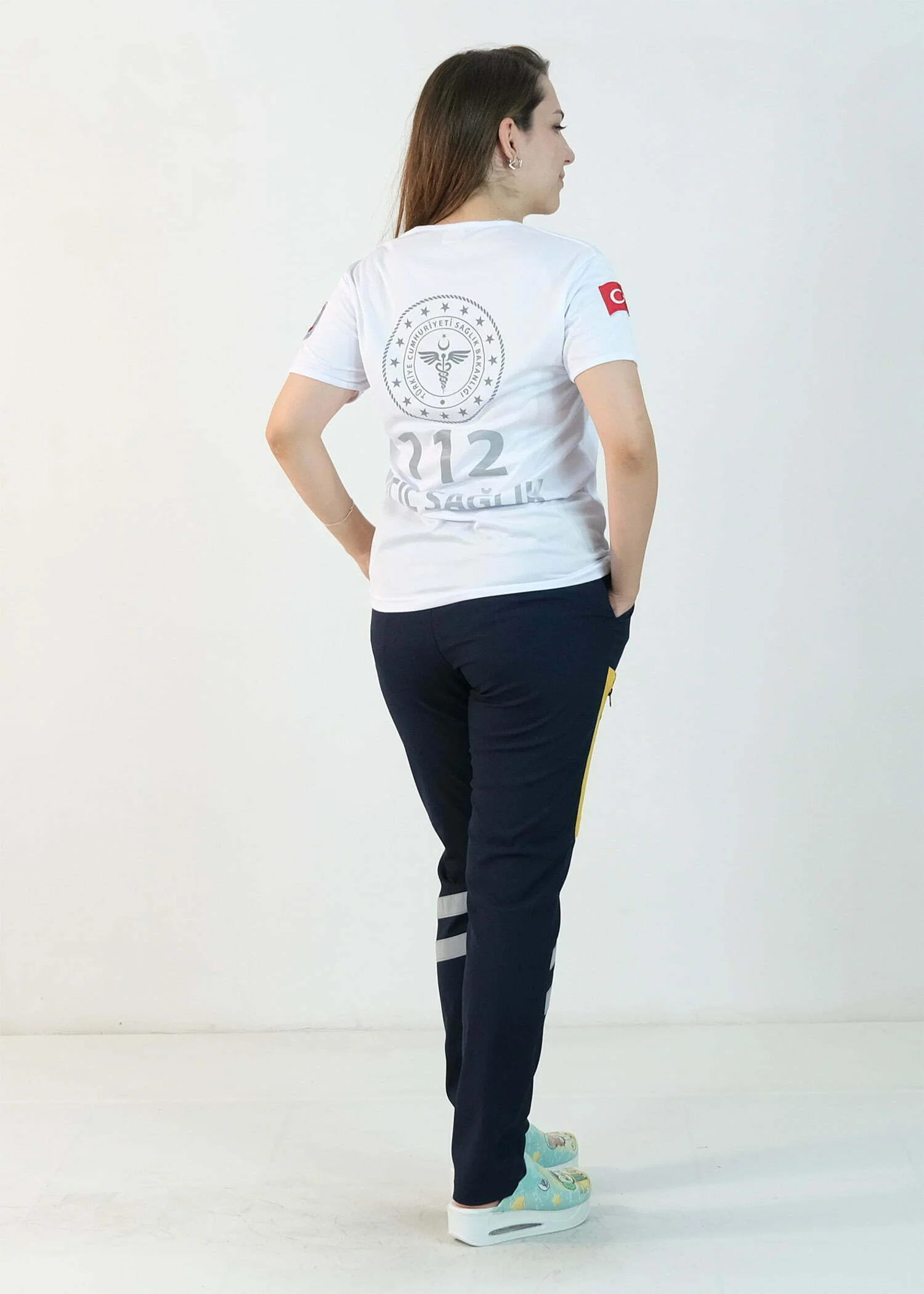 112 V Yaka Dry Touch Tişört