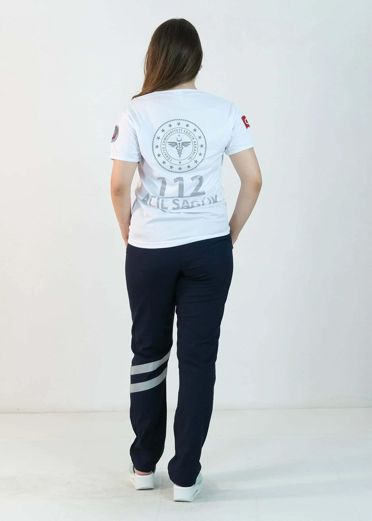 112 V Yaka Dry Touch Tişört