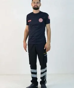 112 V Yaka Dry Touch Tişört