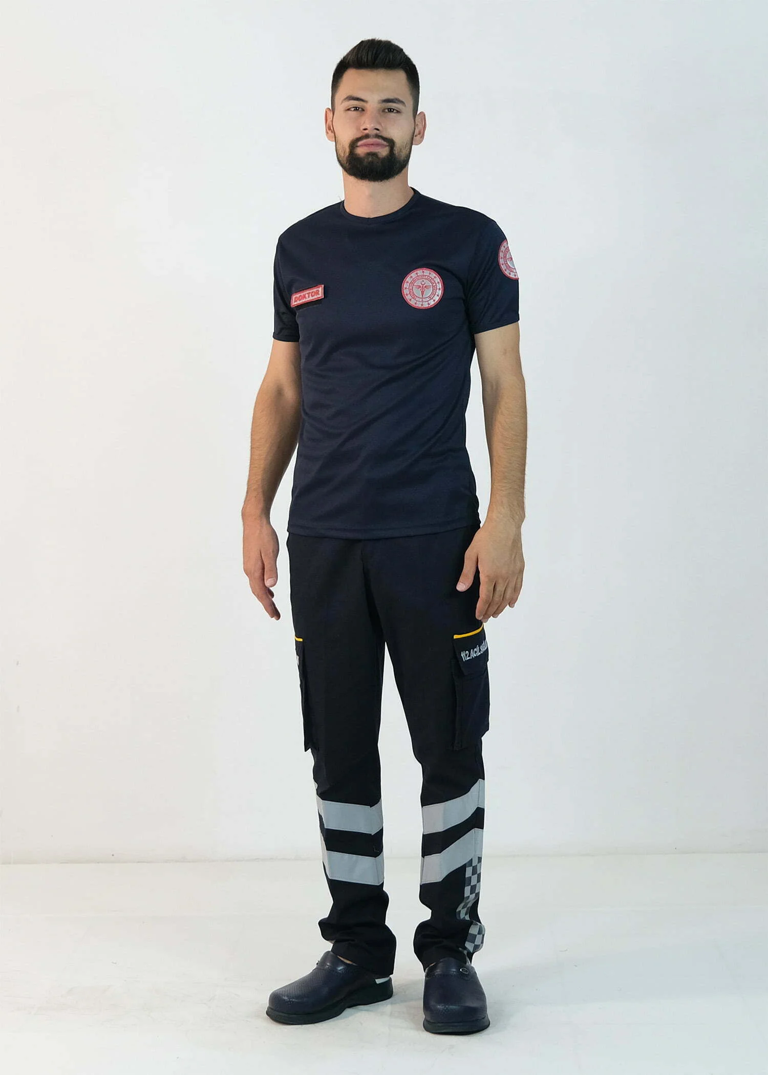 112 V Yaka Dry Touch Tişört