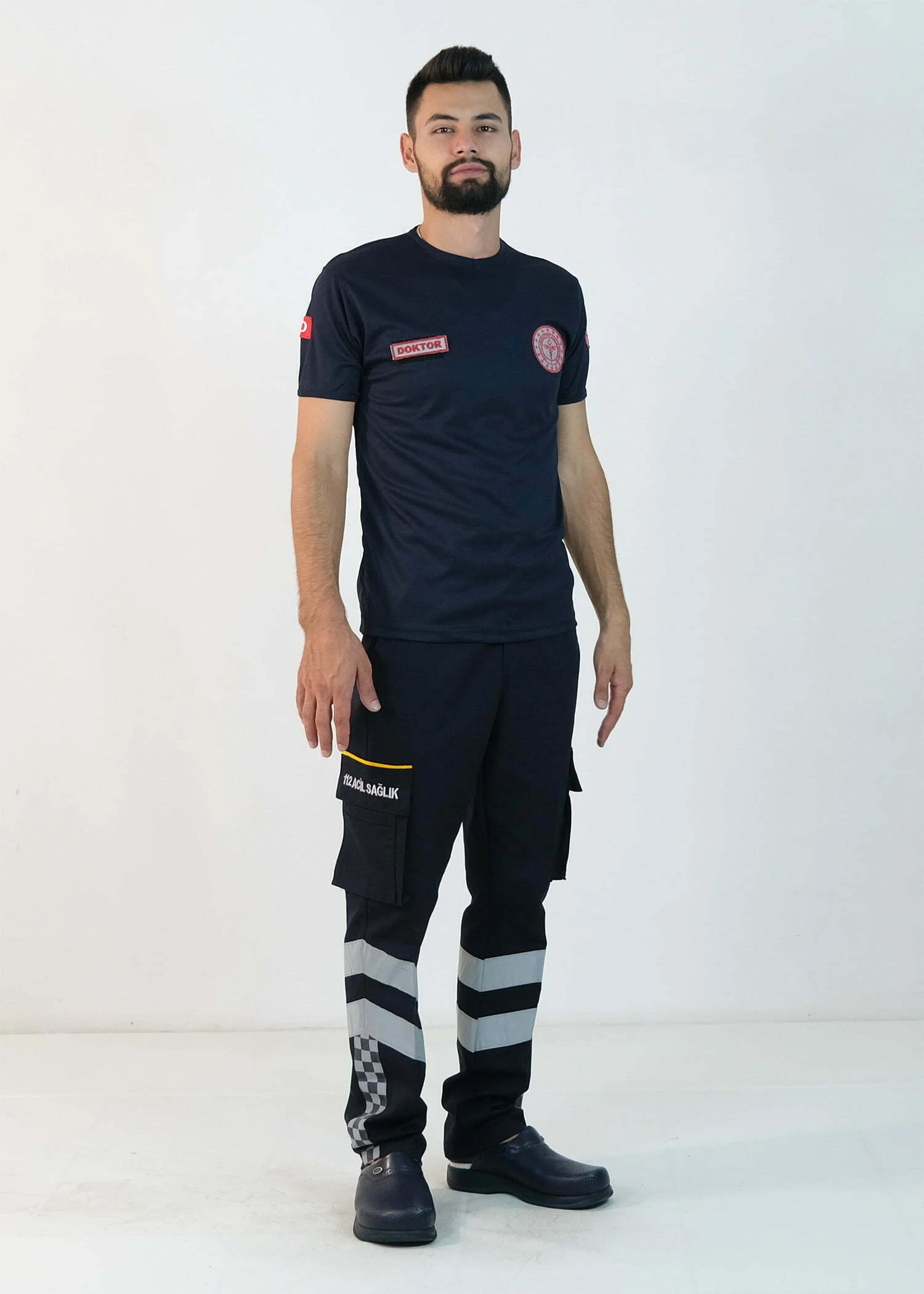 112 V Yaka Dry Touch Tişört