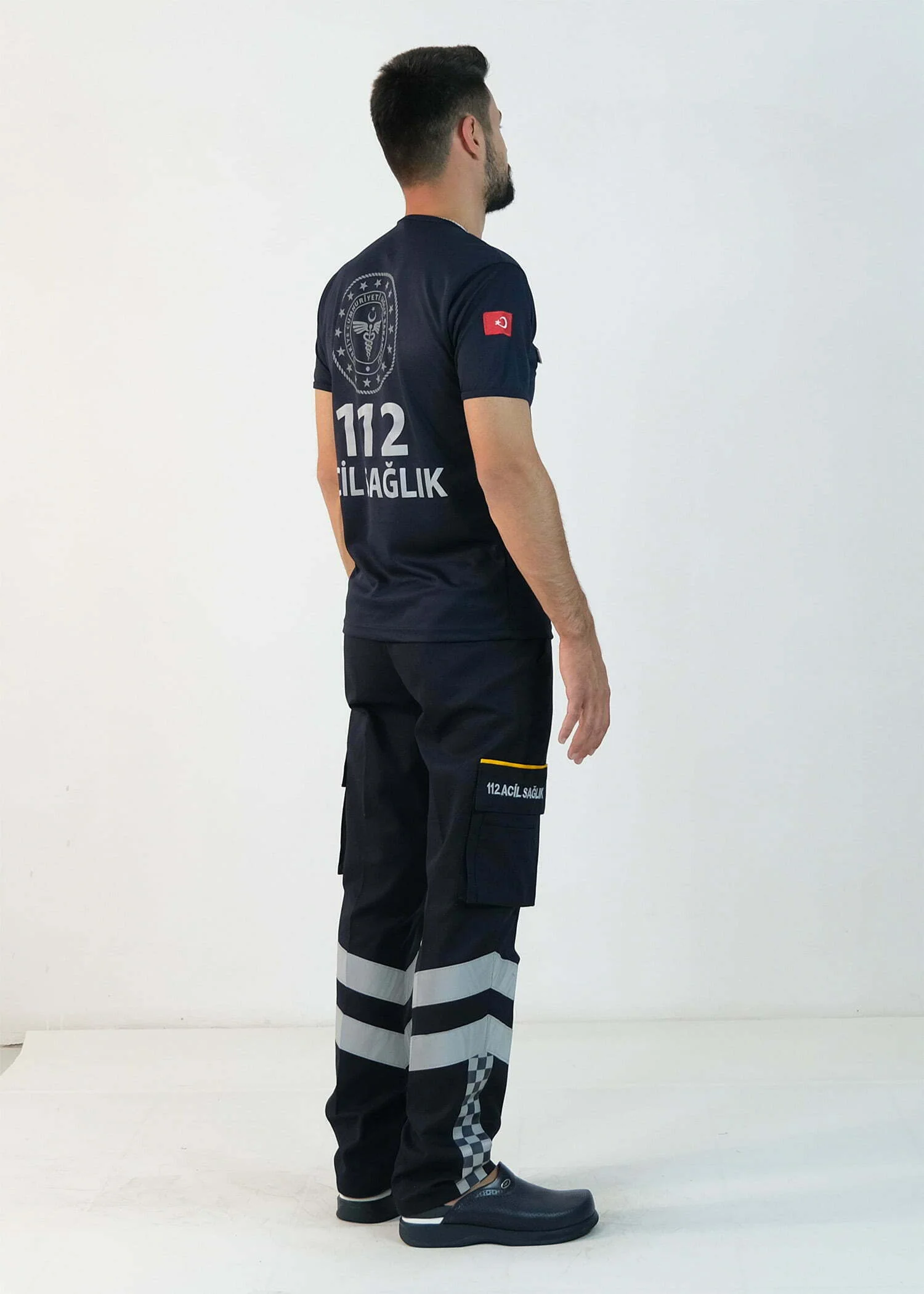 112 V Yaka Dry Touch Tişört