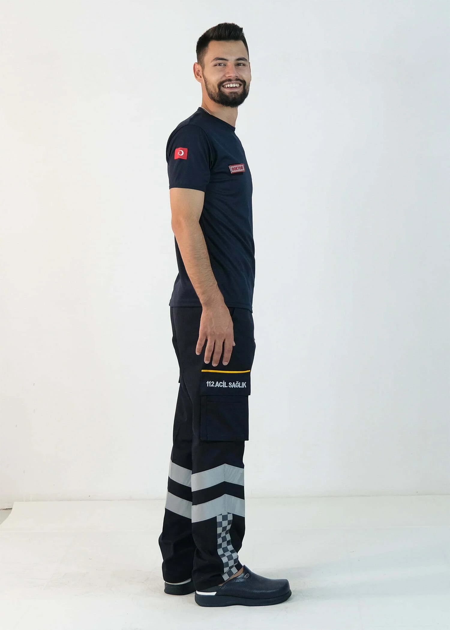 112 V Yaka Dry Touch Tişört