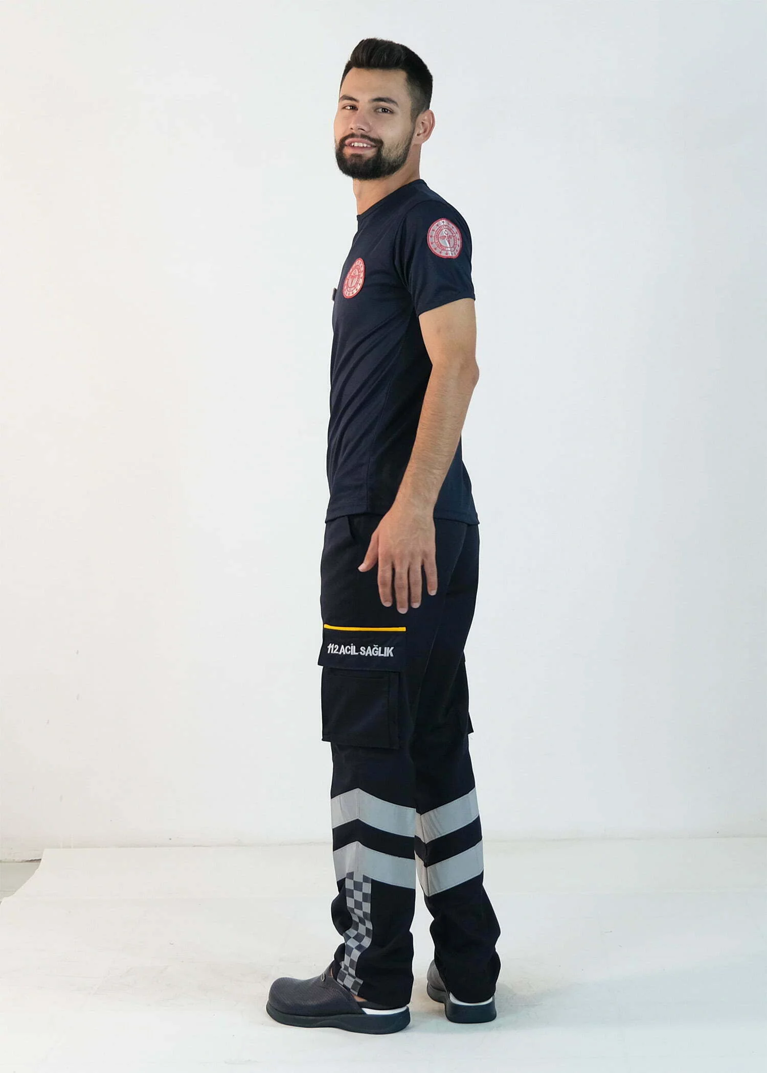 112 V Yaka Dry Touch Tişört