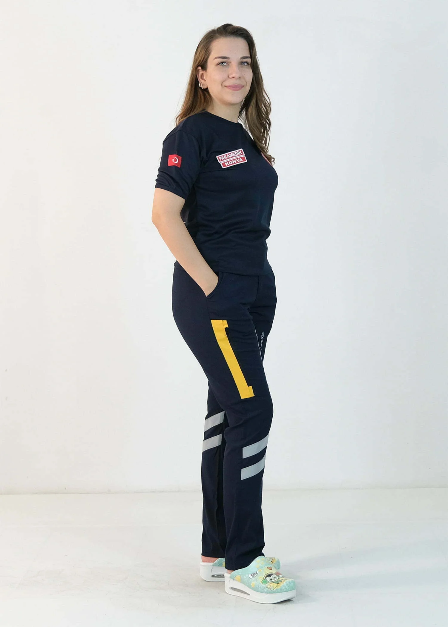 112 V Yaka Dry Touch Tişört