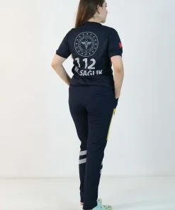 112 V Yaka Dry Touch Tişört