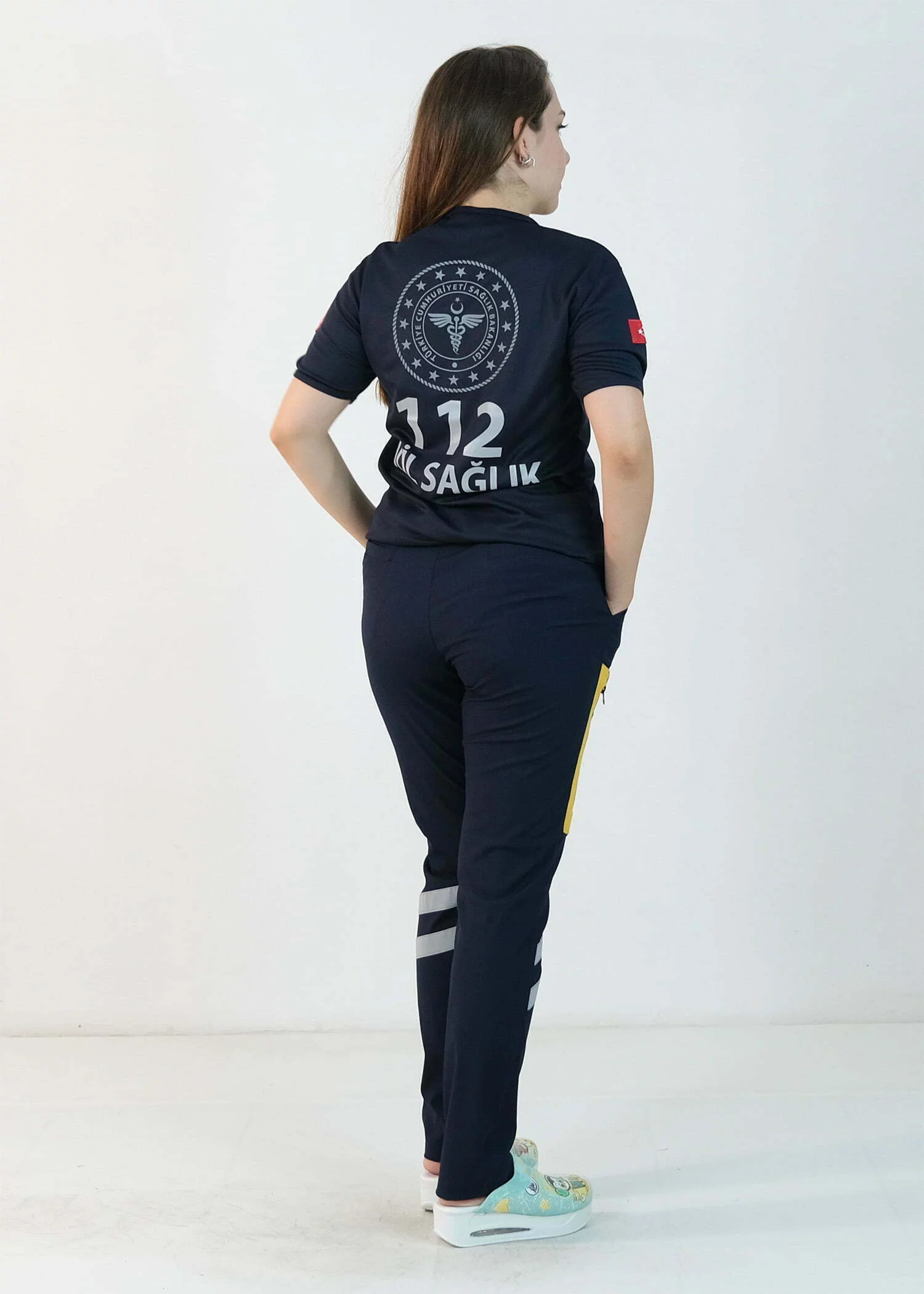 112 V Yaka Dry Touch Tişört