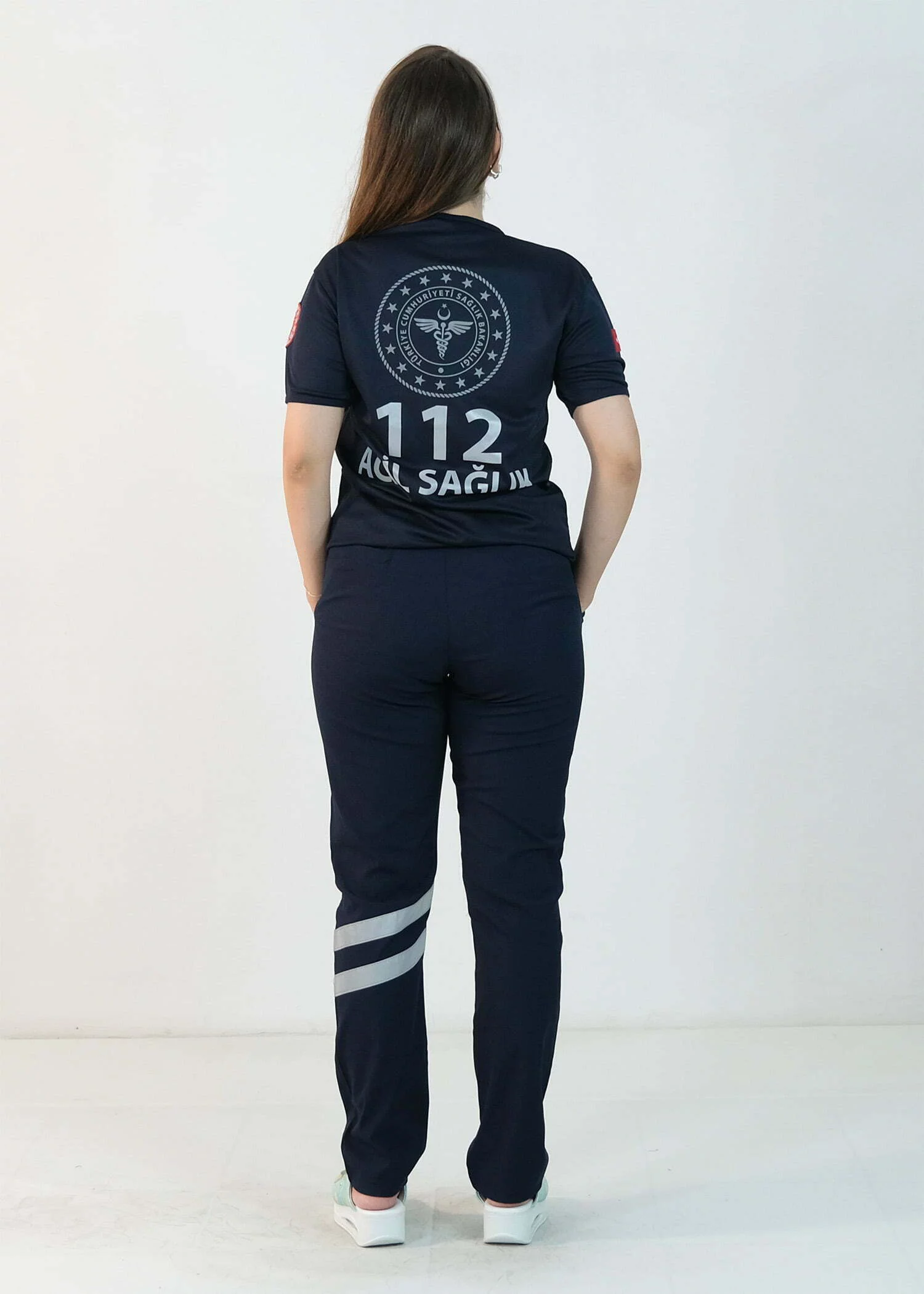 112 V Yaka Dry Touch Tişört