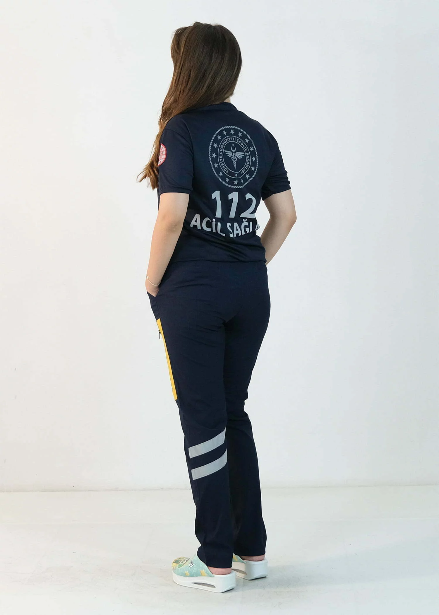 112 V Yaka Dry Touch Tişört