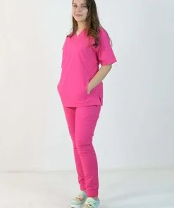 Spor Kesim Dar Paça Likralı Scrubs Takım