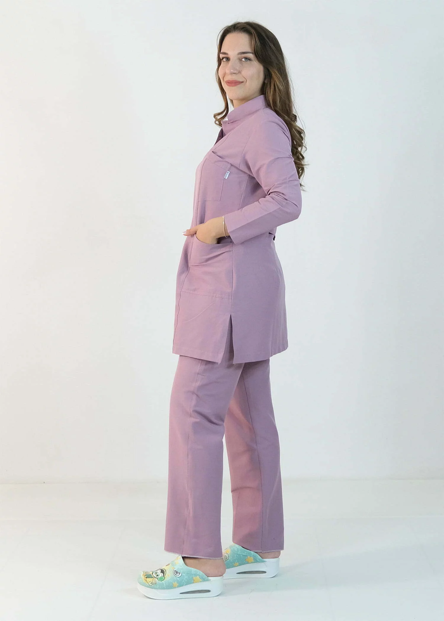 Likralı Scrubs Tesettür Takım