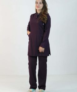 Likralı Scrubs Tesettür Takım