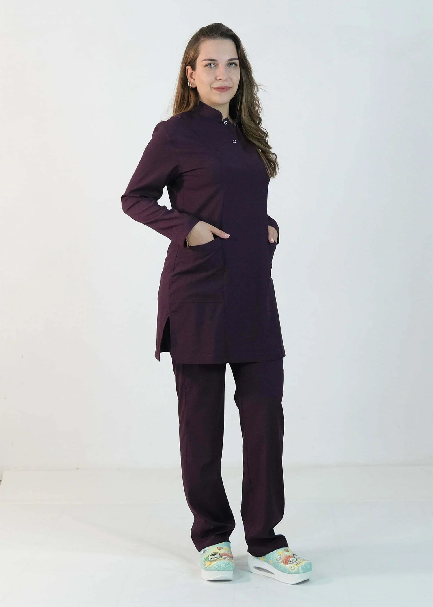 Likralı Scrubs Tesettür Takım