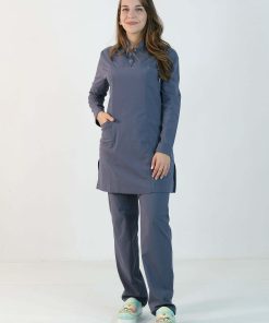 Likralı Scrubs Tesettür Takım