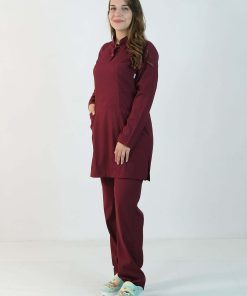 Likralı Scrubs Tesettür Takım