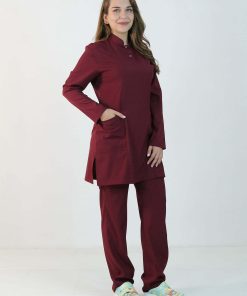 Likralı Scrubs Tesettür Takım