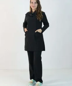 Likralı Scrubs Tesettür Takım