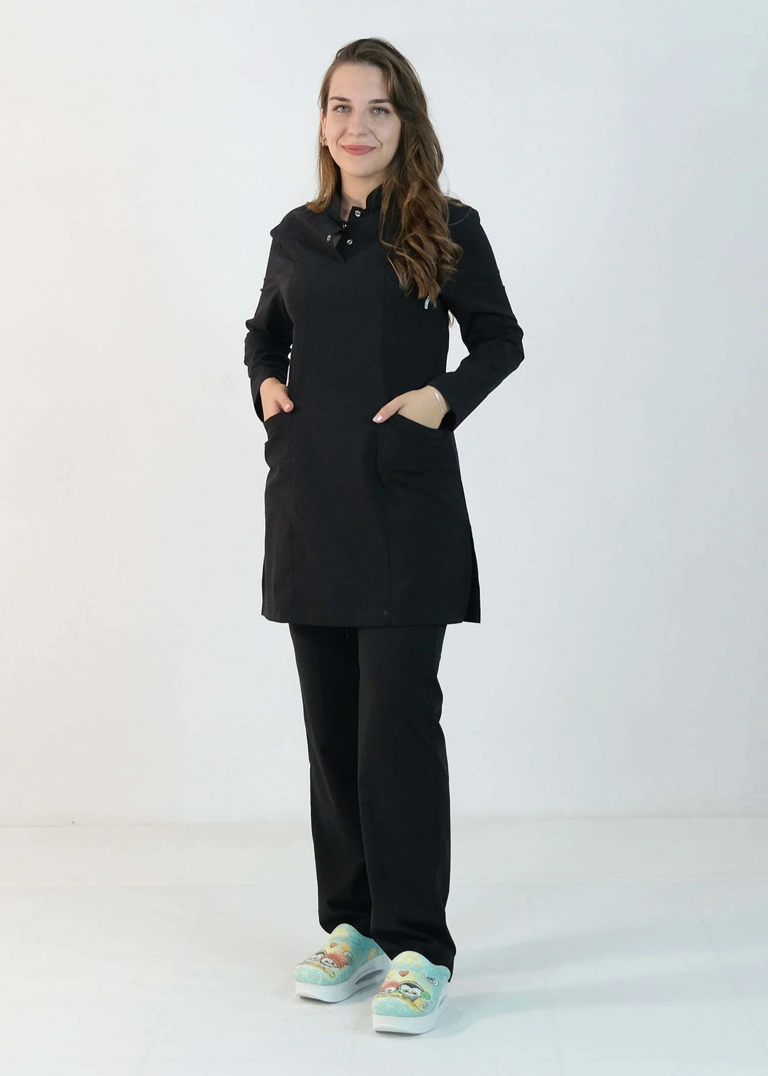 Likralı Scrubs Tesettür Takım