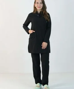 Likralı Scrubs Tesettür Takım