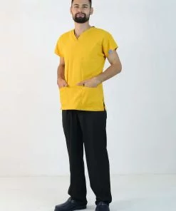 Likralı Scrubs Tek Üst (Yarasa Kol)