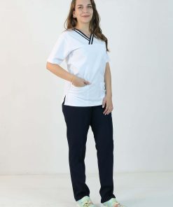 Alpaka Cerrahi Takım (Çizgili Zarf Yaka)