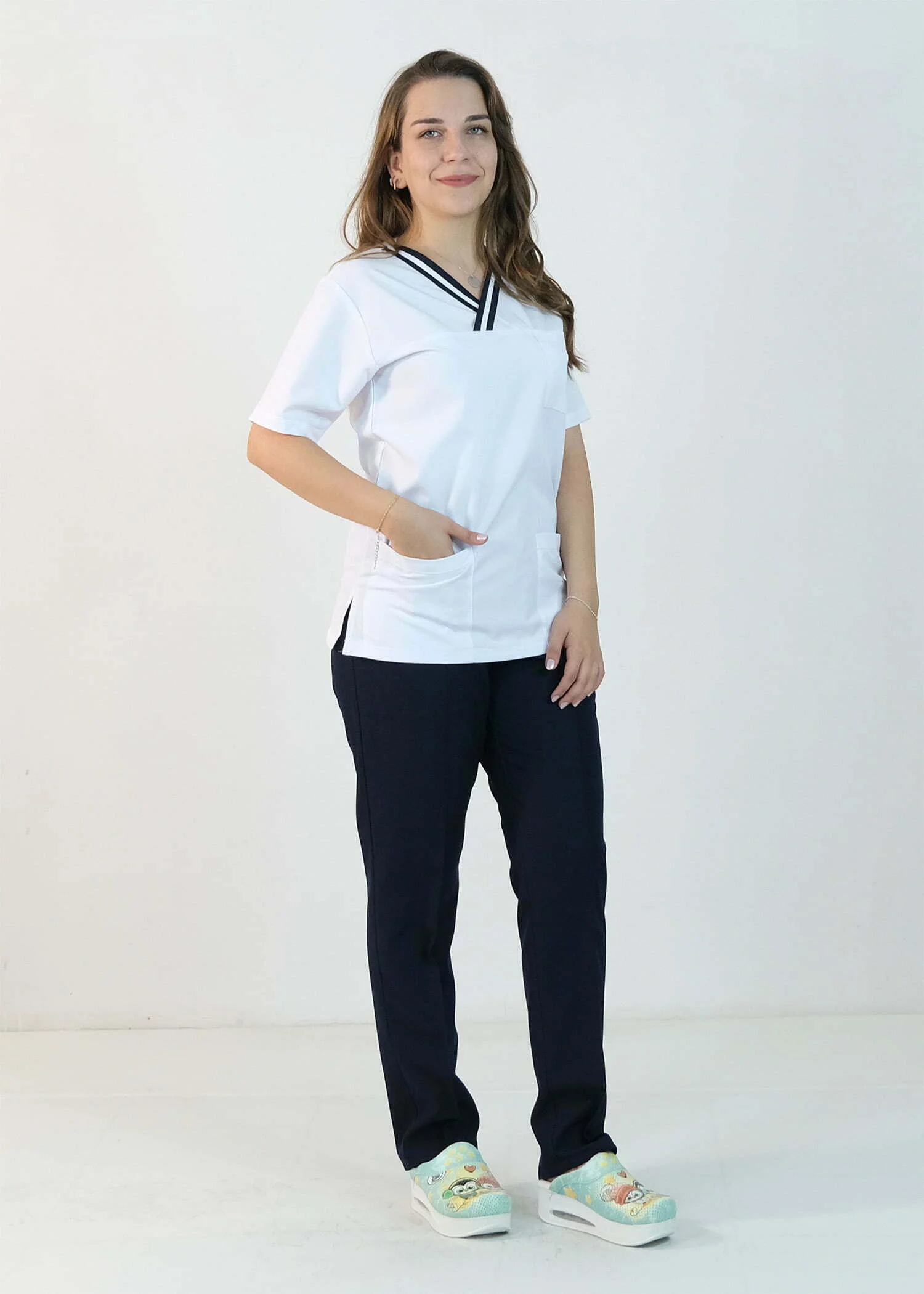 Alpaka Cerrahi Takım (Çizgili Zarf Yaka)