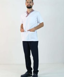 Alpaka Cerrahi Takım (Çizgili Zarf Yaka)