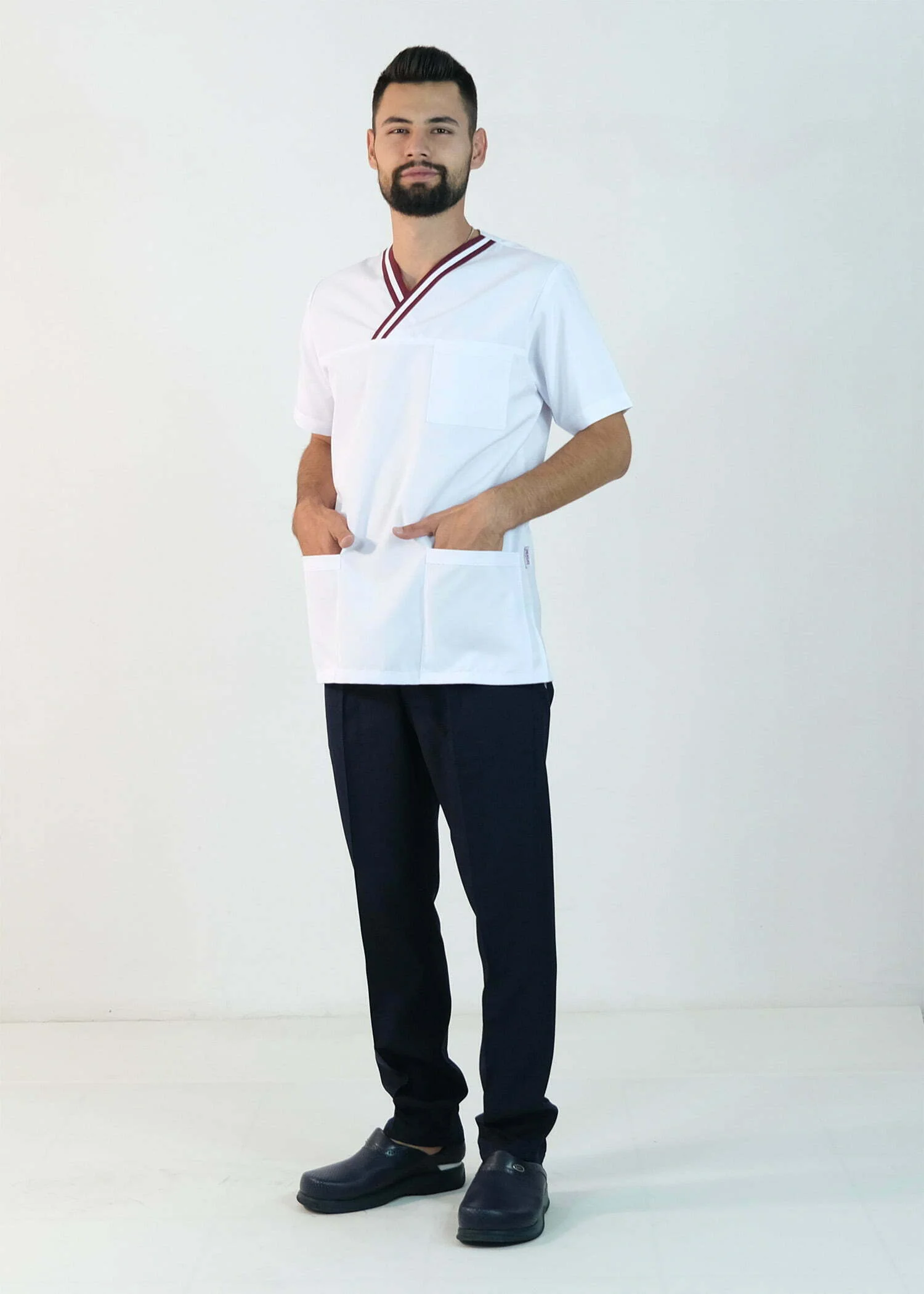 Alpaka Cerrahi Takım (Çizgili Zarf Yaka)