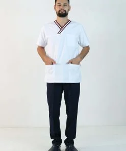 Alpaka Cerrahi Takım (Çizgili Zarf Yaka)