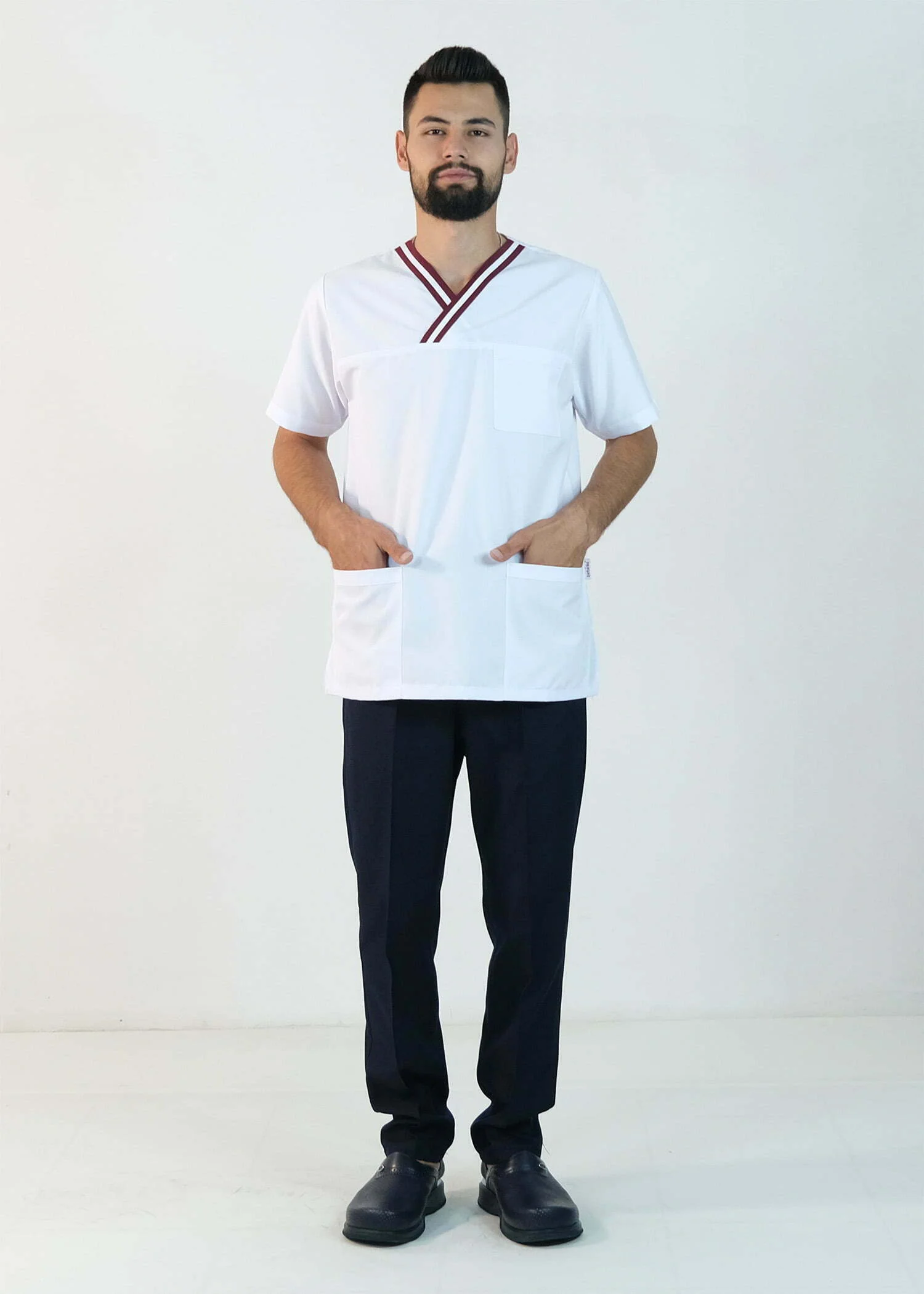 Alpaka Cerrahi Takım (Çizgili Zarf Yaka)