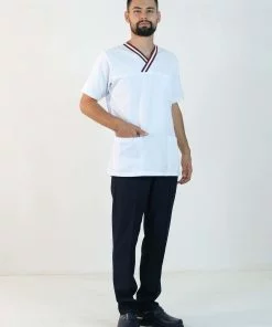 Alpaka Cerrahi Takım (Çizgili Zarf Yaka)