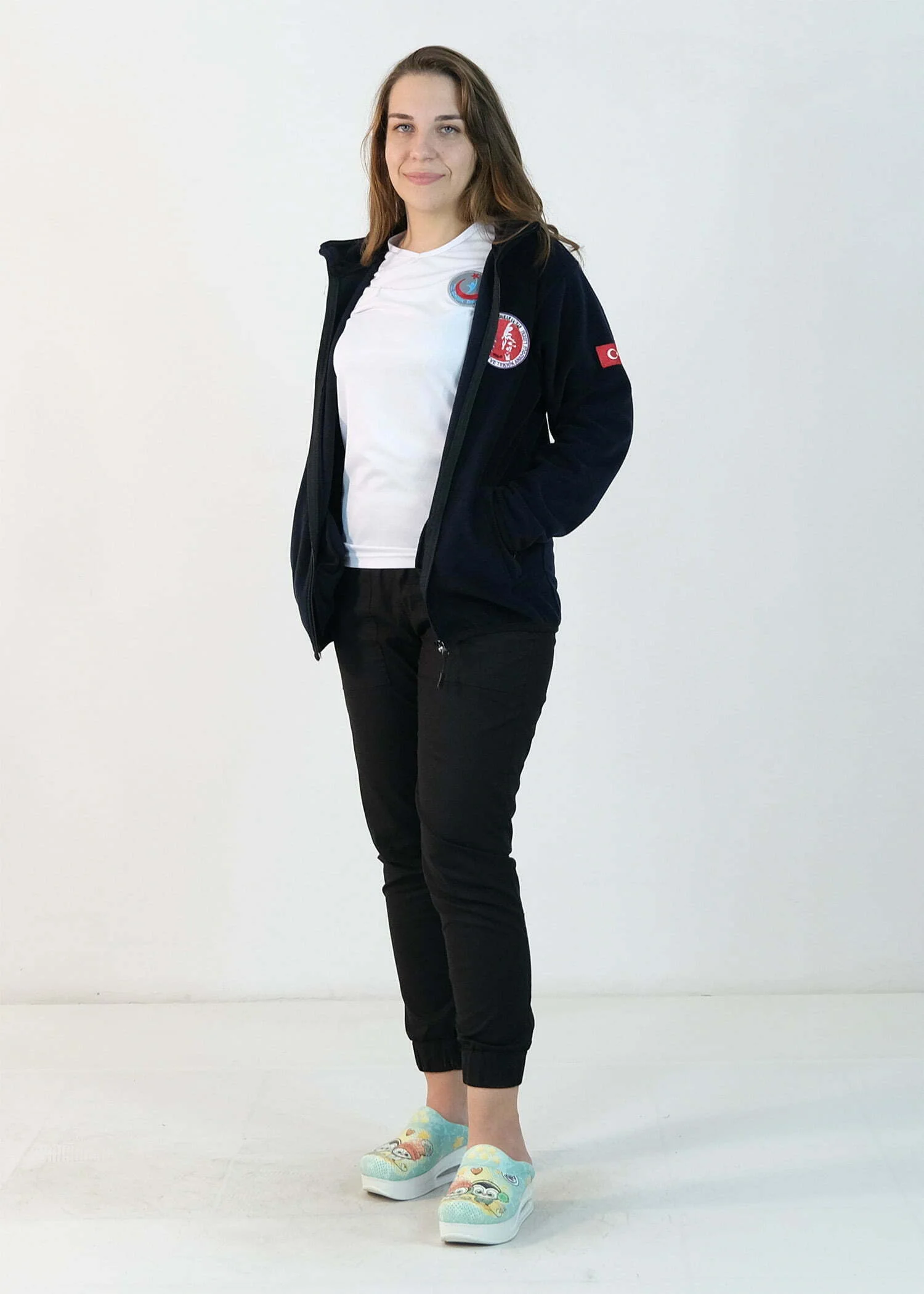 Kalp Ritimli Polar Ceket