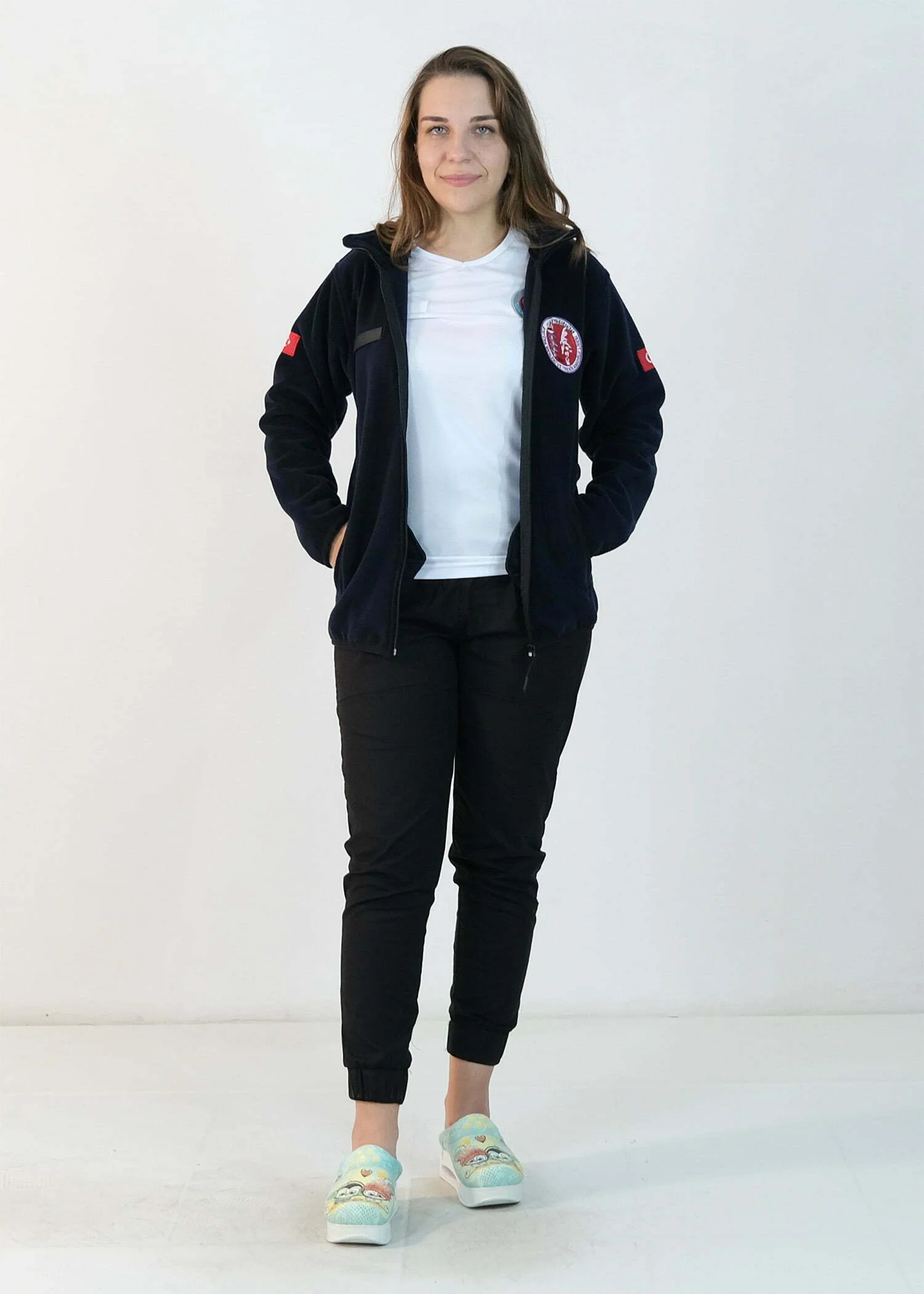 Kalp Ritimli Polar Ceket