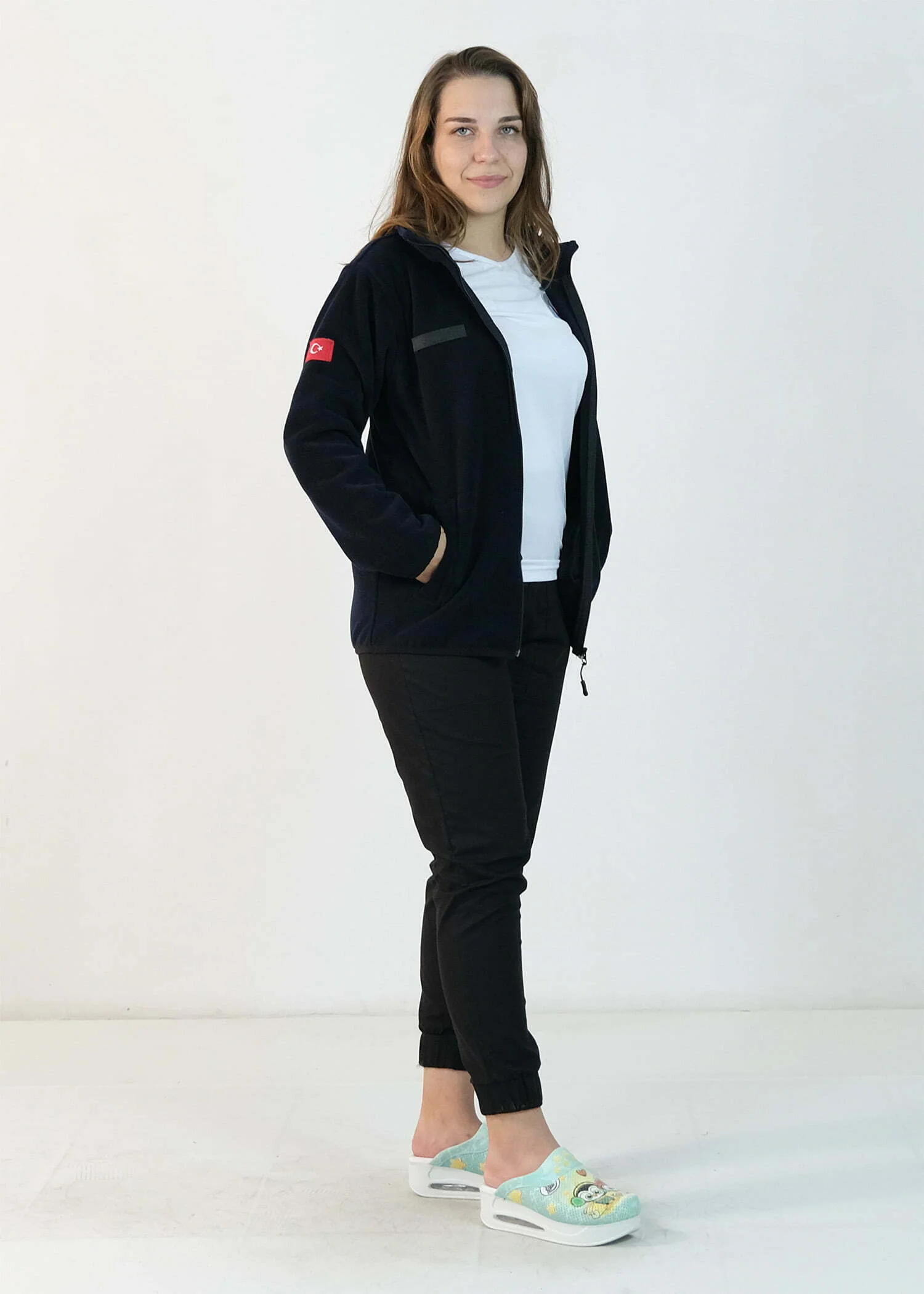 Kalp Ritimli Polar Ceket