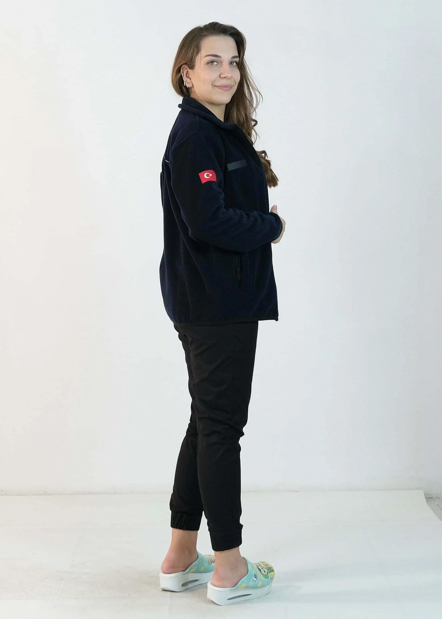 Kalp Ritimli Polar Ceket